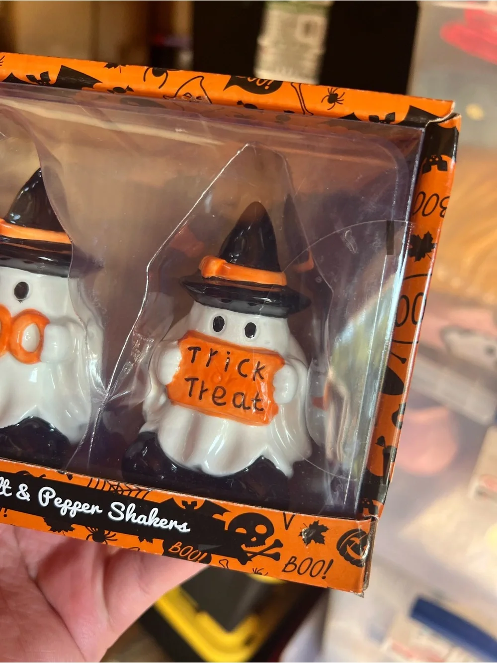 GHOST SALT AND PEPPER SHAKERS